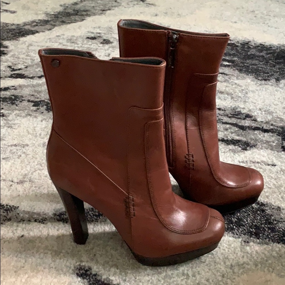 Leather boots